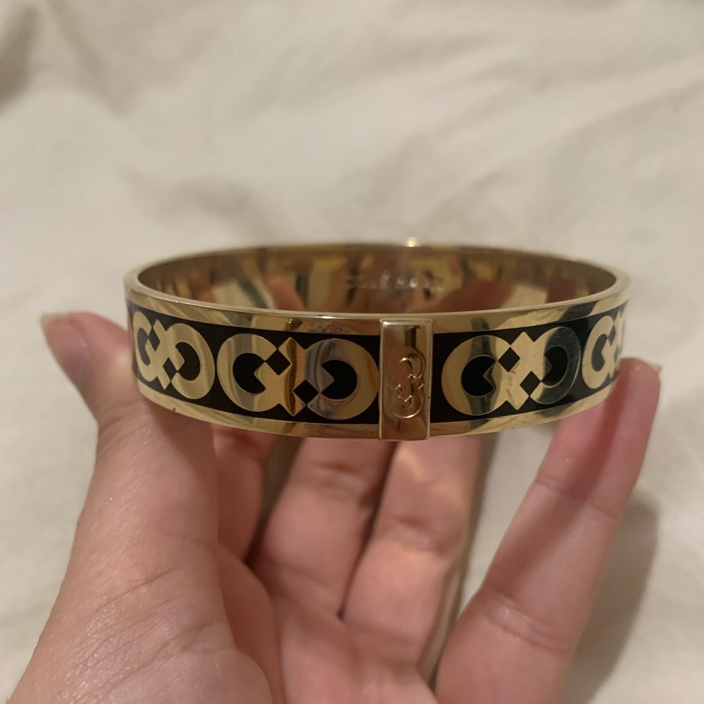 Gold and Black Cole Haan Bracelet or Bangle